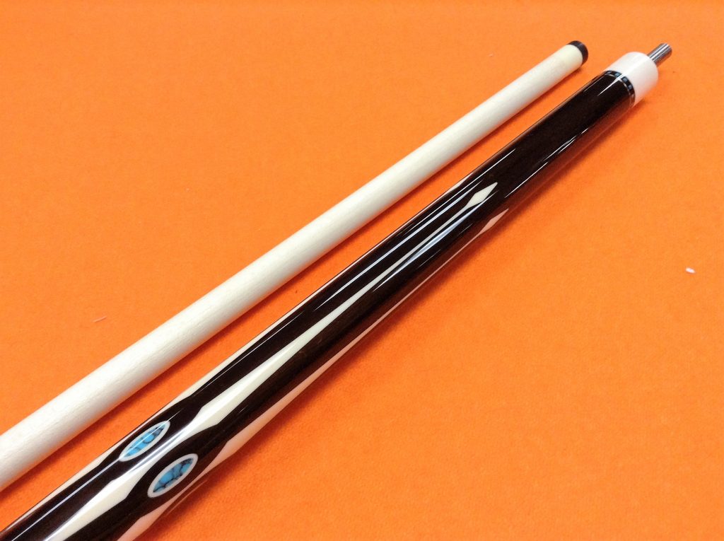 LONGONI POOL CUE BLACK MAMBA LONGONI CAROM CUES CALIFORNIA